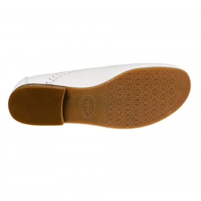 Women Courts Flat SY-07 White Nappa