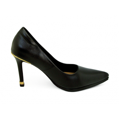 Women Courts High Heel HSC-89 Black Nappa