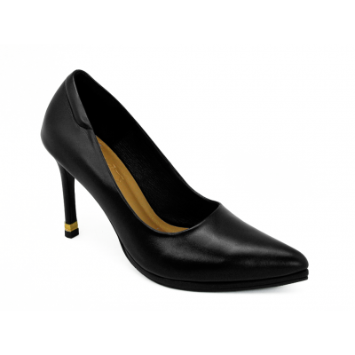 Women Courts High Heel HSC-89 Black Nappa