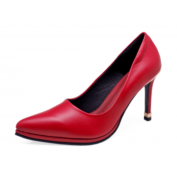 Women Courts High Heel HSC-89 Red Nappa