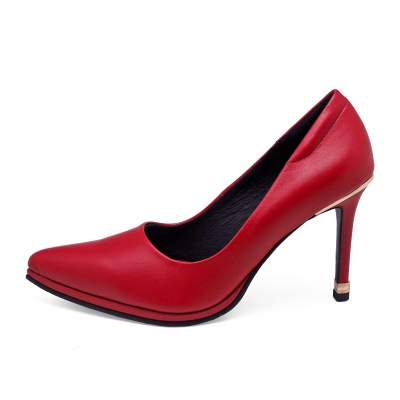 Women Courts High Heel HSC-89 Red Nappa