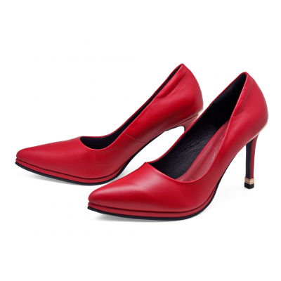 Women Courts High Heel HSC-89 Red Nappa