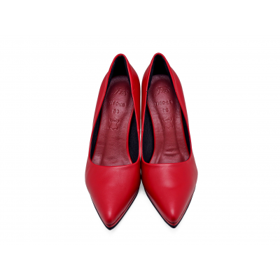 Women Courts High Heel HSC-89 Red Nappa