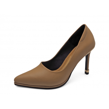 Women Courts High Heel HSC-89 Beige Nappa