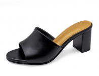 รองเท้าแตะ HSC-95 หนังนิ่มดำ