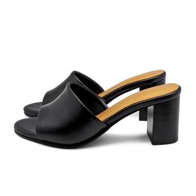 รองเท้าแตะ HSC-95 หนังนิ่มดำ