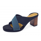 รองเท้าแตะ HSC-97 หนังกลับเทา-กลับกรม