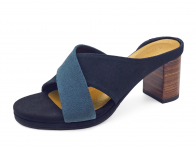 รองเท้าแตะ HSC-97 หนังกลับเทา-กลับกรมท่า