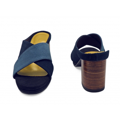 รองเท้าแตะ HSC-97 หนังกลับเทา-กลับกรม