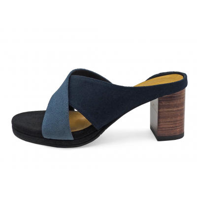 รองเท้าแตะ HSC-97 หนังกลับเทา-กลับกรม