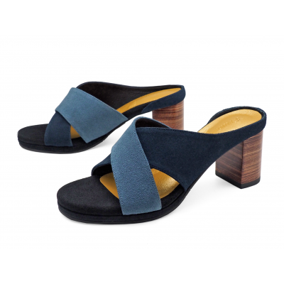 รองเท้าแตะ HSC-97 หนังกลับเทา-กลับกรม