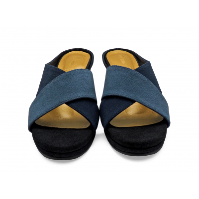 รองเท้าแตะ HSC-97 หนังกลับเทา-กลับกรม