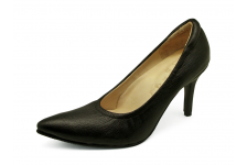 Women Courts High Heel HSV-23 Black Sheep Leather
