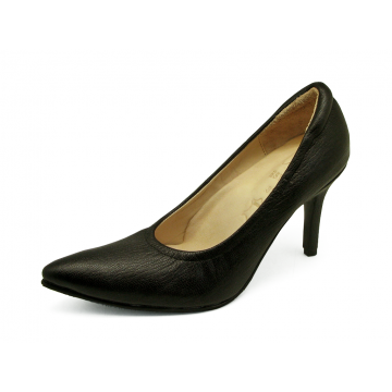 Women Courts High Heel HSV-23 Black Sheep Leather