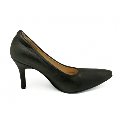 Women Courts High Heel HSV-23 Black Sheep Leather