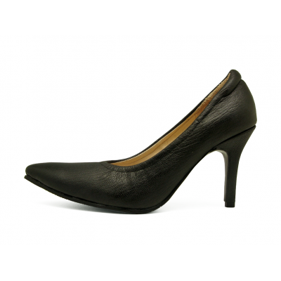 Women Courts High Heel HSV-23 Black Sheep Leather