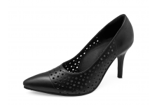 Women Courts High Heel HSV-26 Black Nappa