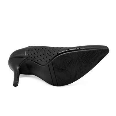 Women Courts High Heel HSV-26 Black Nappa