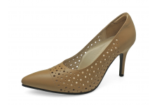 Women Courts High Heel HSV-26 Cream Nappa