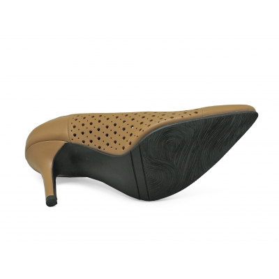 Women Courts High Heel HSV-26 Cream Nappa
