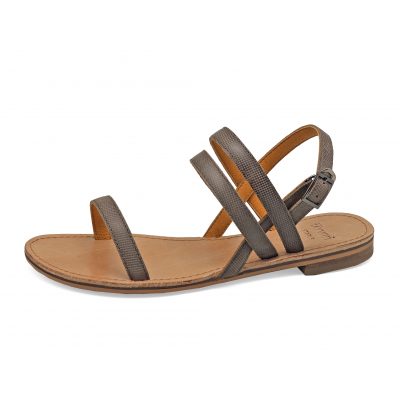 Women Sandals LS-09 Antique Brown Printed Leather