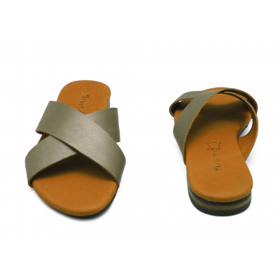 Women Sandals LS-10 Brown Nappa