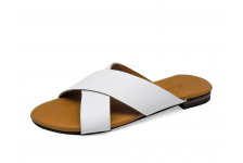Women Sandals LS-10 White Nappa