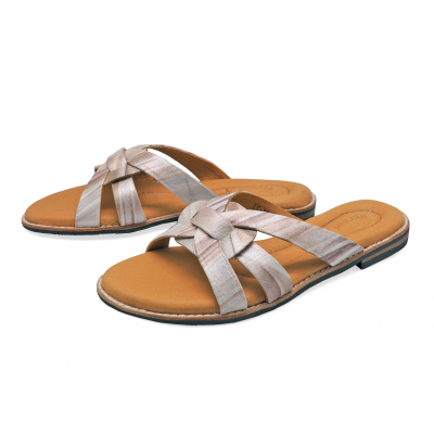Women Sandals Flat LS-12 Imported Brown Printed PU