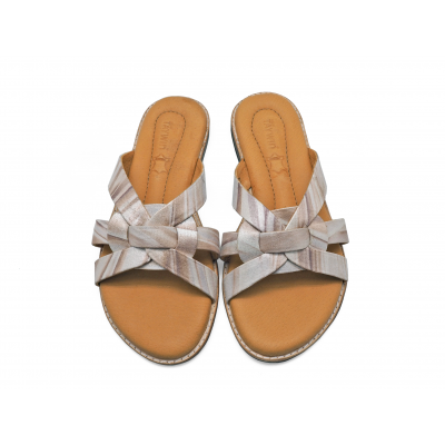 Women Sandals Flat LS-12 Imported Brown Printed PU