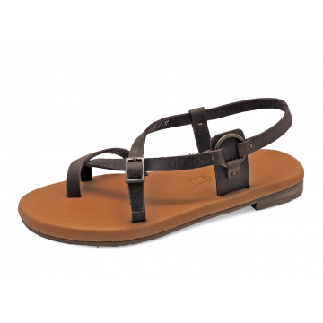 Women Sandals LS-15 Brown Nubuck (Oiled)