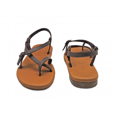 Women Sandals LS-15 Brown Nubuck (Oiled)