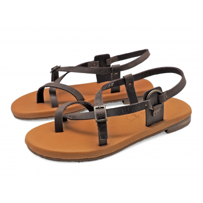 Women Sandals LS-15 Brown Nubuck (Oiled)