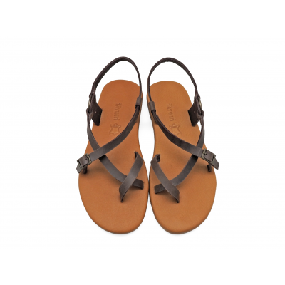 Women Sandals LS-15 Brown Nubuck (Oiled)