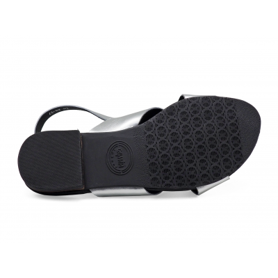 Women Sandals LS-20 Silver Leather