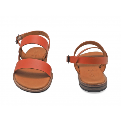 รองเท้าแตะ LS-21 หนังนิ่มส้ม