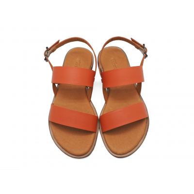 รองเท้าแตะ LS-21 หนังนิ่มส้ม