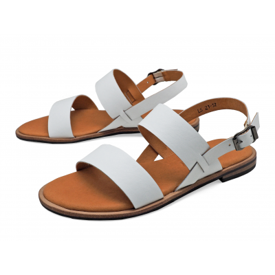 รองเท้าแตะ LS-21 หนังนิ่มขาว