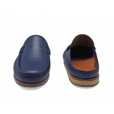 Men Sandals MV-08 Navy Nappa
