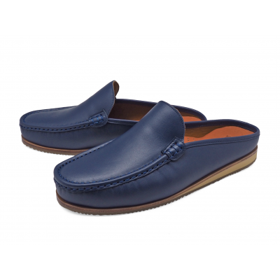 Men Sandals MV-08 Navy Nappa