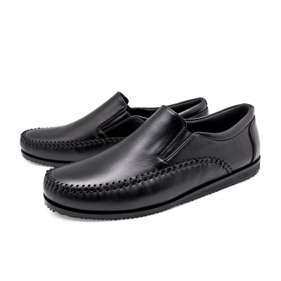 MEN LOAFERS MV-15 Black Nappa