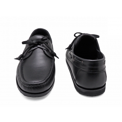 MEN LACE UPS MV-16 Black Nappa
