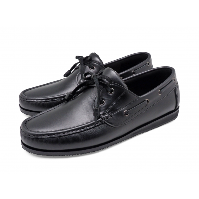 MEN LACE UPS MV-16 Black Nappa