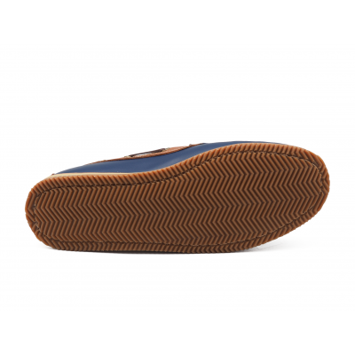 MEN LACE UPS MV-16 Blue-Tan Nappa