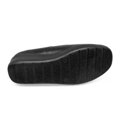 Women Courts Flat SB-05 Black Nappa