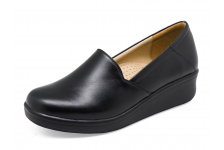Women Courts Flat SB-07 Black Nappa