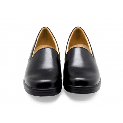 Women Courts Flat SB-07 Black Nappa