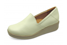 Women Courts Flat SB-07 Cream Nappa