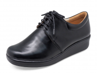 Women Courts Flat SB-08 Black Nappa