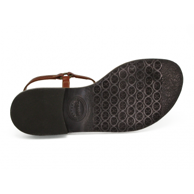 Women Sandals Flat SC-12 Tan Antique Leather