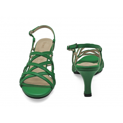 Women Sandals SC-69 Green Nappa